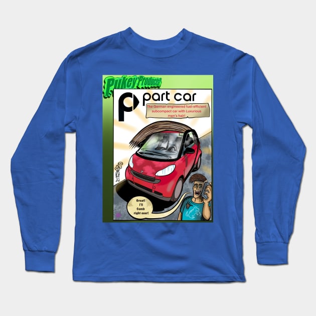 Pukey products 6 “Part Car” Long Sleeve T-Shirt by Popoffthepage